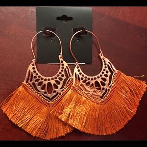 Mustard Tassel Earring